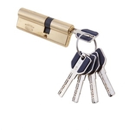 Личинка MSM C55/35 перфоключ ключ/ключ SB Полированная латунь