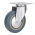 Колесо мебельное Серое на площадке 125мм
