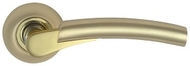 Ручка на розетке MSM R410 SB/PB Матовая латунь/Полированная латунь