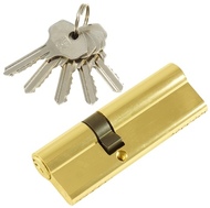Цилиндровый механизм PLP N55/35 английский ключ/ключ PB Полированная латунь