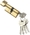 Личинка MSM NW100 английский ключ/вертушка SB Матовая латунь