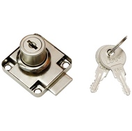 Замок мебельный MAXI Locks FL138-22P с планкой металлический ключ YZ Хром