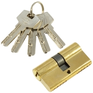 Личинка AL C60-5 перфо ключ/ключ PB Полированная латунь