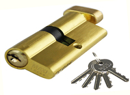 Цилиндровый механизм MAXI Locks ENW70 англ.ключ-вертушка PB Полированная латунь